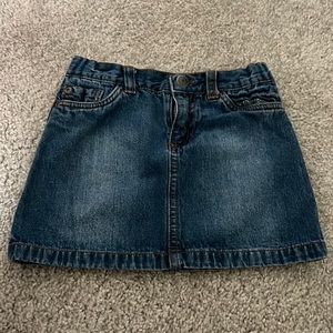 Girls denim jean skirt